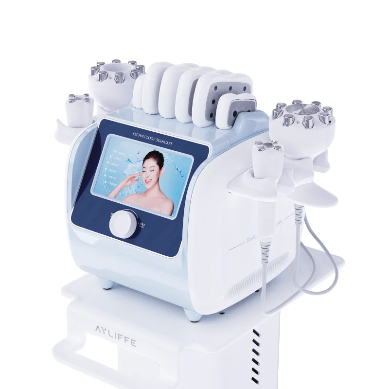 Ayliffe Negative Pressure Body Massage 40k Vacuum Cavitation Body Shaping EMS Rf  Face Slimming Machine with 6 EMS Pads