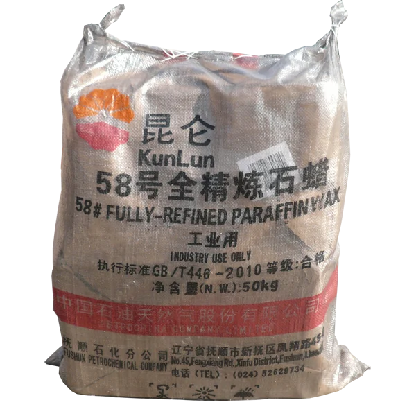 Kunlun Brand fully refined paraffin wax for candle making, rubber