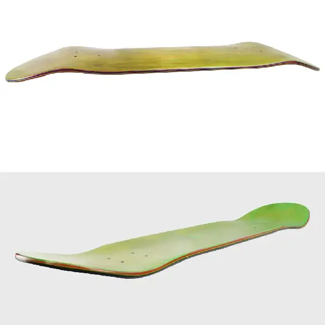 Custom factory cheap maple wood complete standard 31x8 inch gold deck skateboard