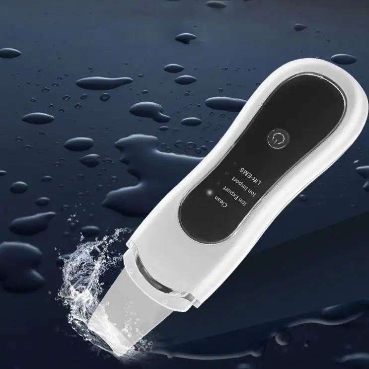 Скребок для удаления черных точек с ЖК-дисплеем, устройство для уходового очищения лица, ультразвуковой шпатель для мёртвого пилинга, хорошее качество