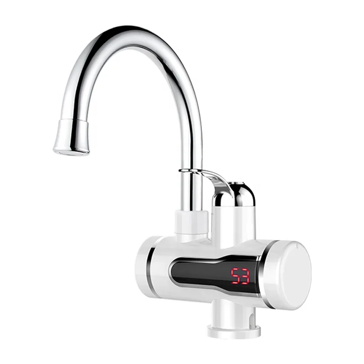 
 Светодиодный дисплей кухня Электрический мгновенный нагрев горячей воды кран мгновенный Электрический водонагреватель коснитесь  