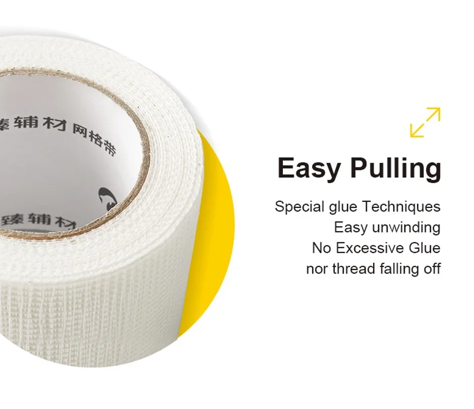 Drywall Fiberglass Self Adhesive Mesh Joint Belt Tape For Gypsum Board