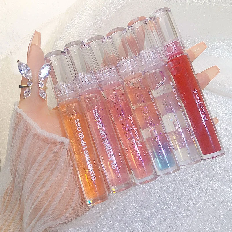custom make up Glaze makeup Lipstick shimmer Lips gloss Cosmetic glite lip stick wholesale