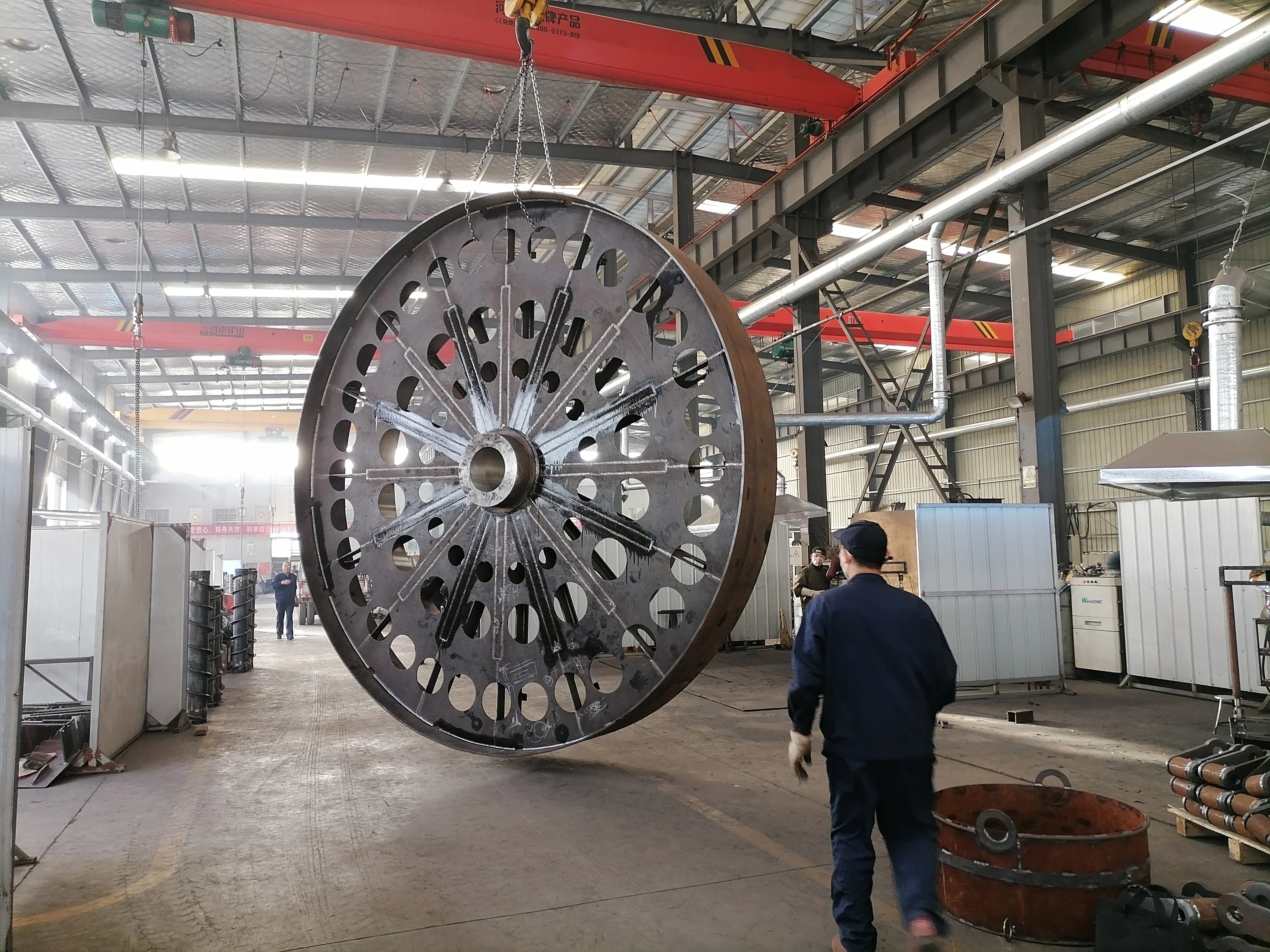 Mining spare part Customized high quality Wind Tunnel Hubs for Aerospace Test welding frame