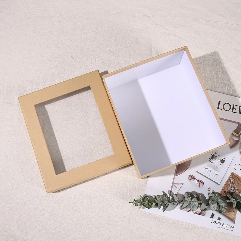 Becan Paper Packing Bouquet Flower Cup Gift Box Luxury Ribbon Perfume Gift Box Cosmetics Gift Box With Windows