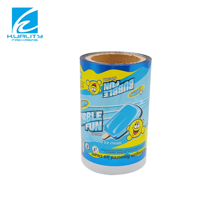 Custom Printing Plastic Ice Candy Ice lolly Ice Cream Popsicle Automatic Packaging Film