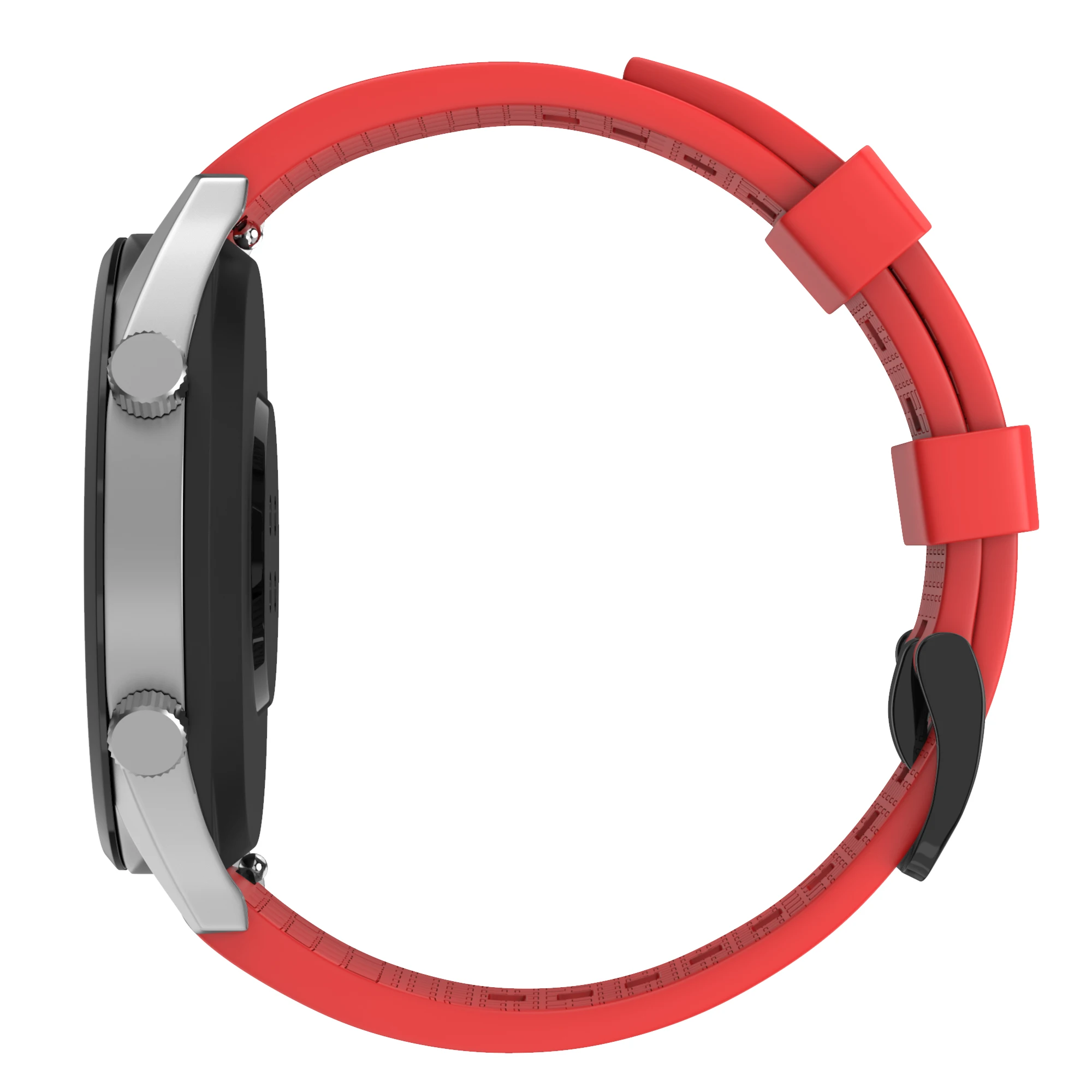 Силиконовый ремешок Премиум-качества для Huawei GT2 Watch 46 мм с черной