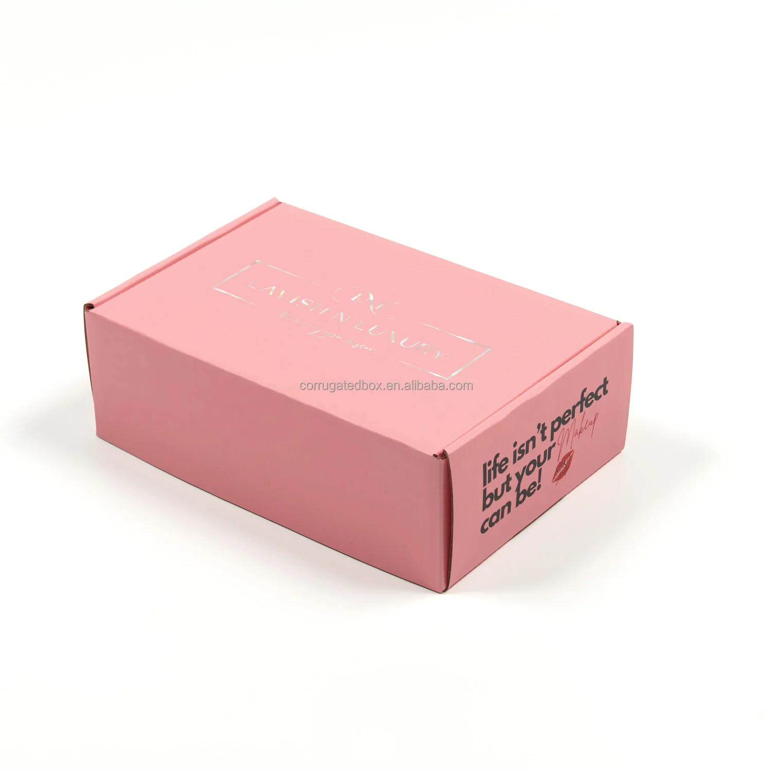 Pink Baked Food Box with White Logo