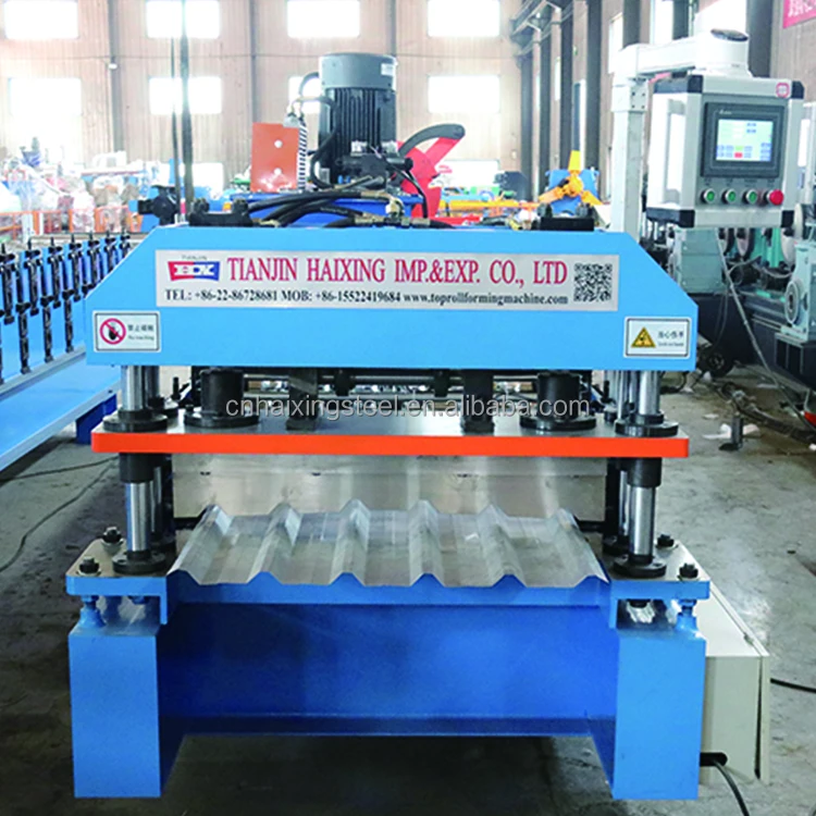 trapezoidal sheet roofing metal roll forming machine