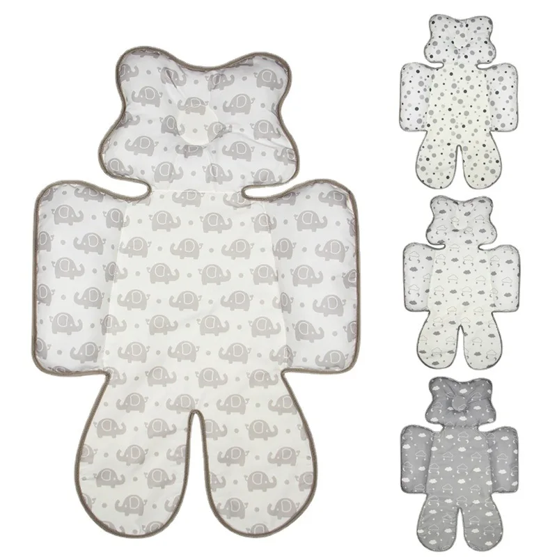 Baby stroller seat cushion baby head support Thin sleeping cushion double-sided versatile  for all seasons