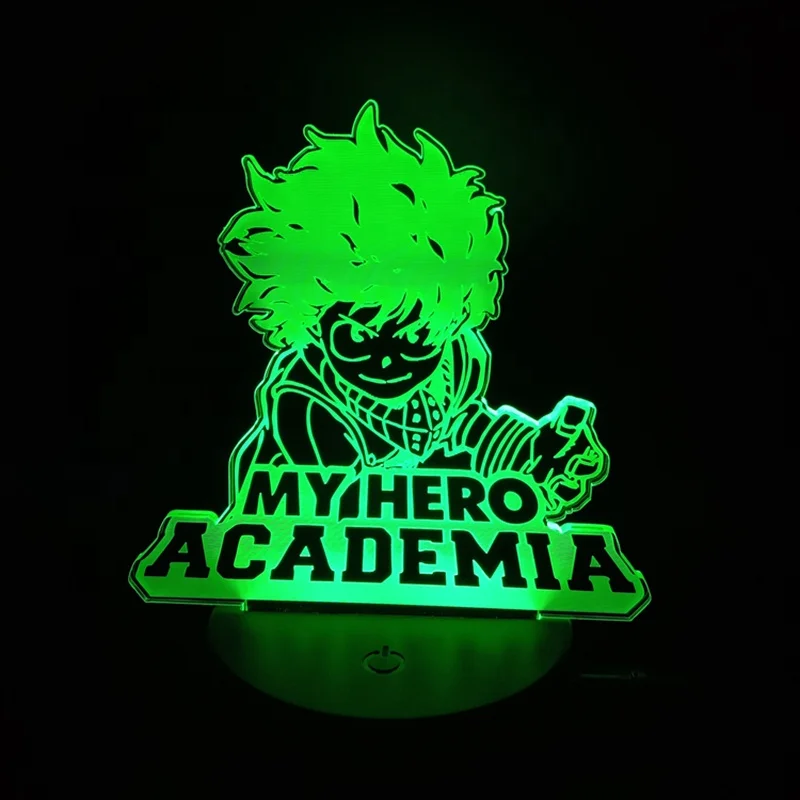 2024 B2C Hot Selling Anime 3D Lamps Factory Directly Customize Design Accept USB Night Light With Touch/Remote Control 16 Colors