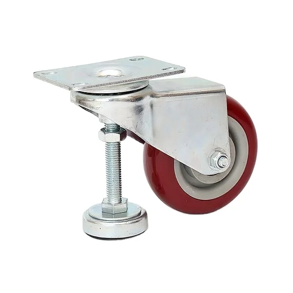 DLPO Adjustment caster wheels with foot cup heavy duty adjustable caster