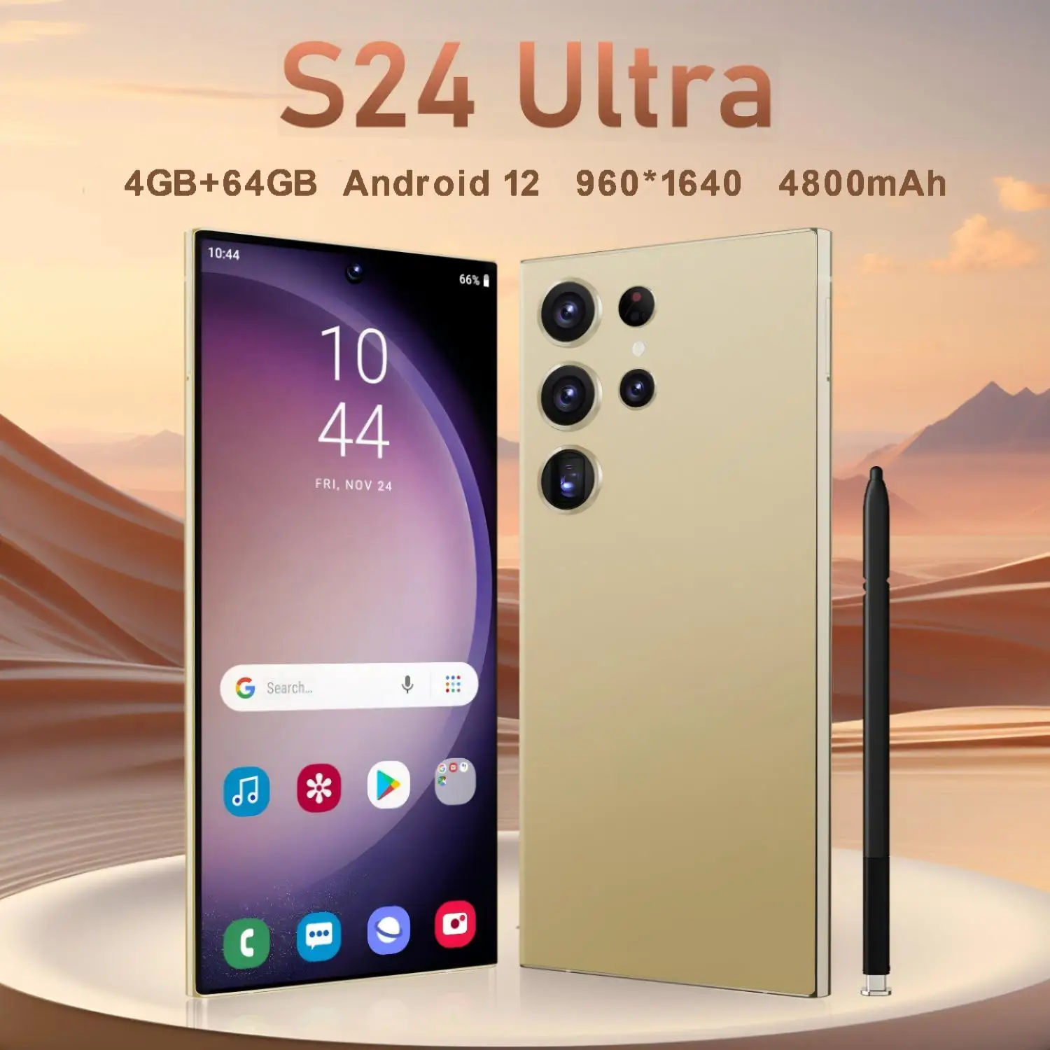 S24 ультра оригинальный 5g смартфоны HD камера красоты 4 ГБ + 64 6 78 дюймов Android игровой мобильный телефон