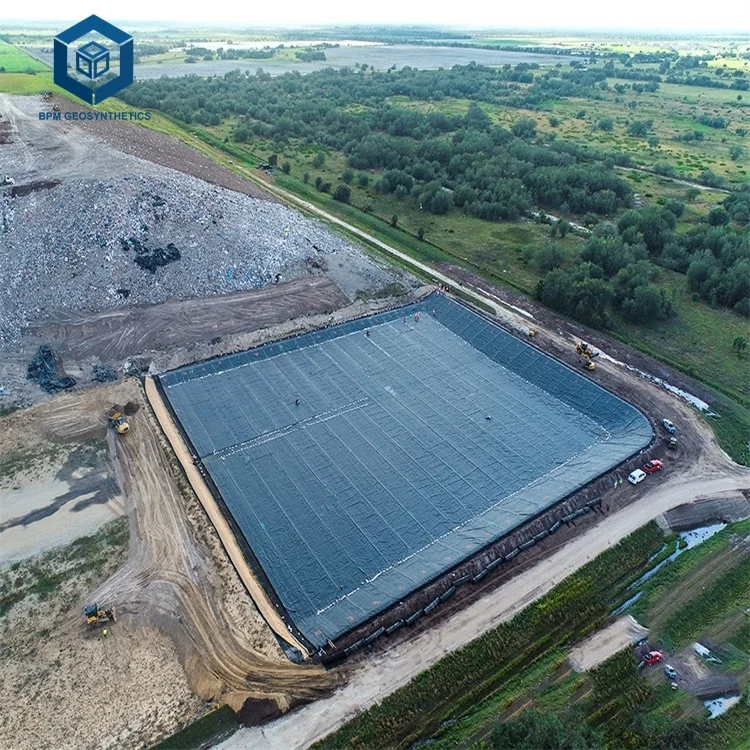 Geo membrane HDPE Dam Liner 1.5mm for Dam Pond Project in Zimbabwe