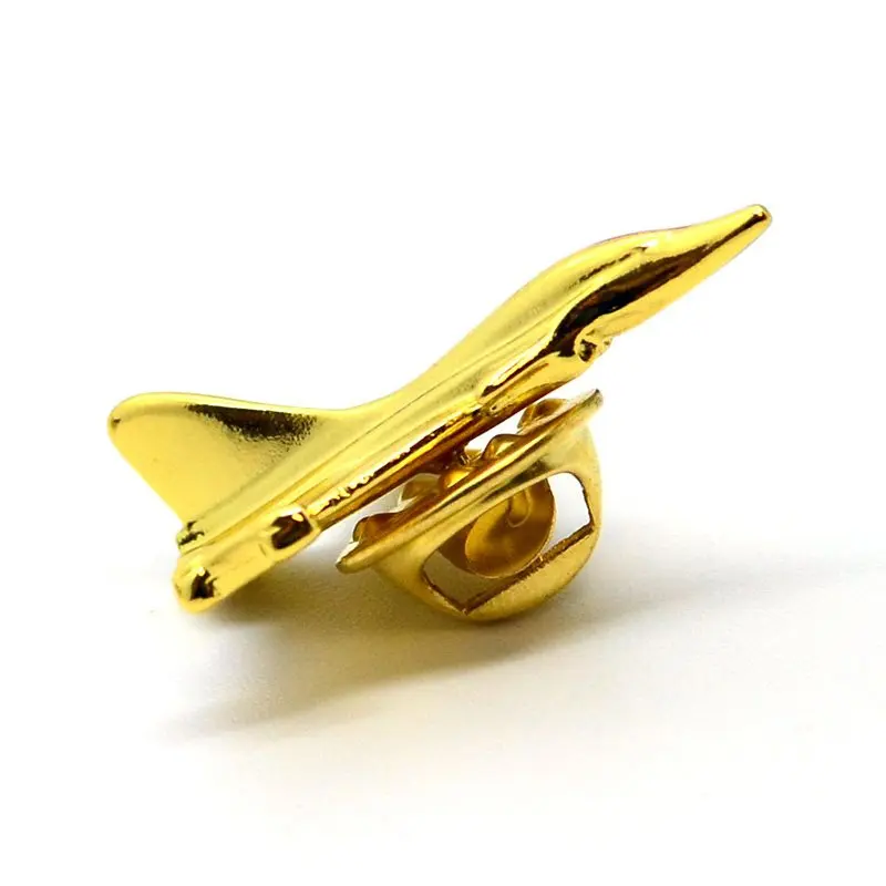Oem Китай Artigifts Прямая продажа с завода оптовая индивидуальный 3D самолет лацкан булавка металлические золотые булавки для самолета брошь значки