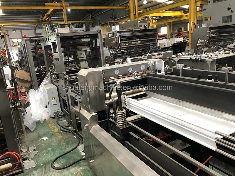 full automatic pe pp three side sealing zipper bag making machine