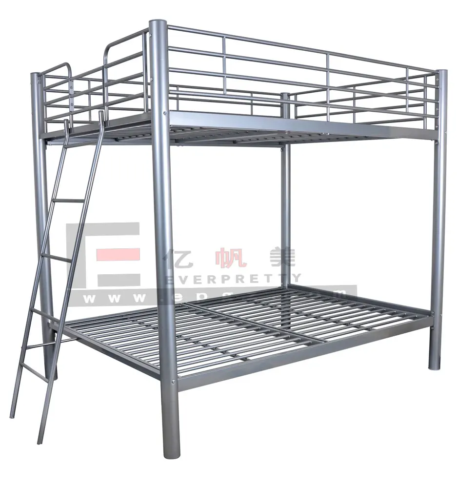 Good Quality School Dormitory Furniture Set 4-people Wardrobe Metal Frame Double Bunk Bed for Student