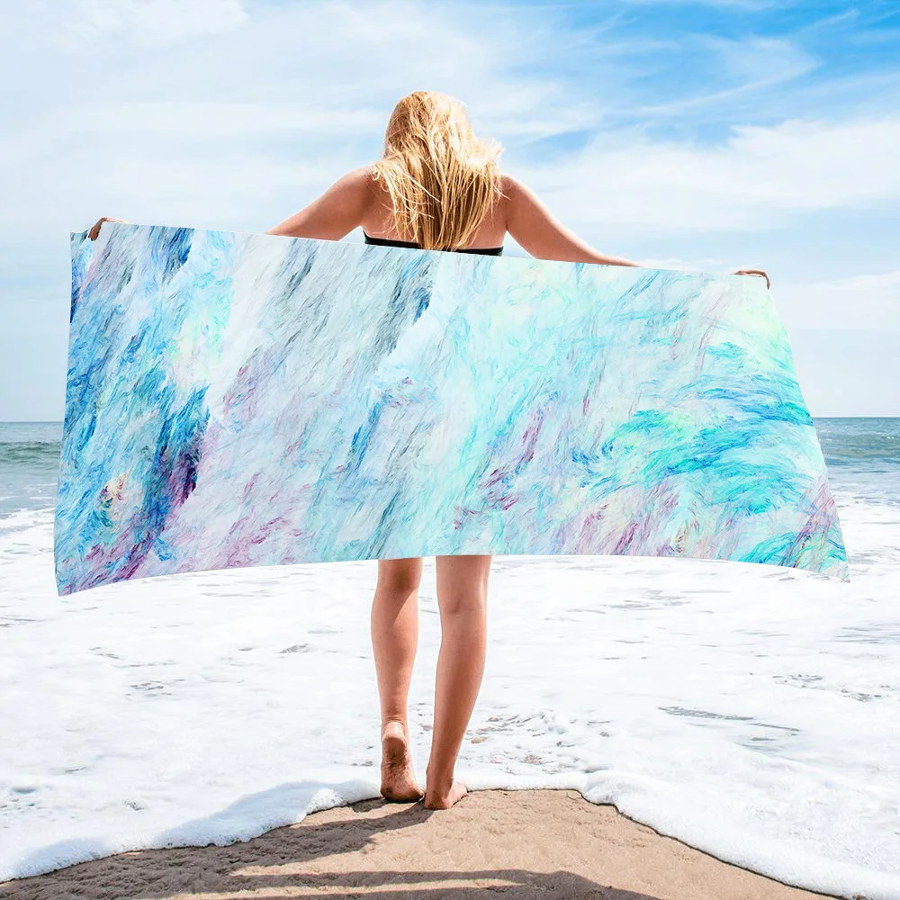 
170x90cm perfect quality printed beach towel fabrics Cost-effective sand free beach towel 