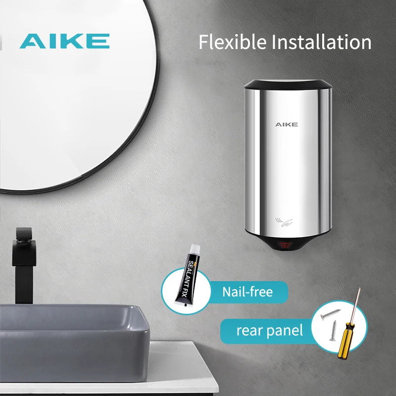 hand dryer automatic mini size colorful stainless steel jet hand dryers commercial AK2805
