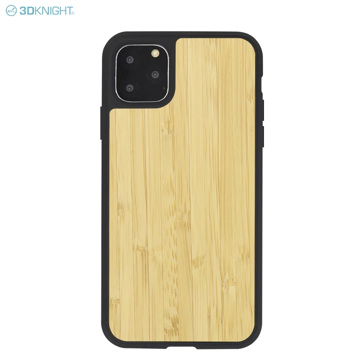 Shock-Absorption Bamboo Shell For Iphone Craved Smartphone Tpu Solid Case Handphone Wood Phone Cover