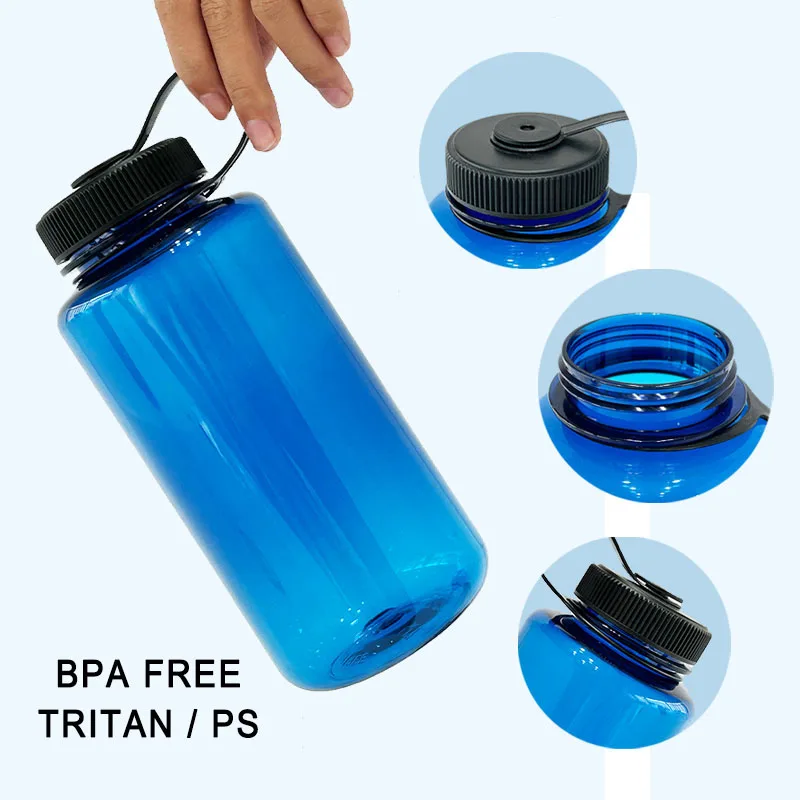 Custom Print 32 oz BPA Free Sports Water Bottle for School Gym Fitness Leak Proof Waterbottle Reusable Clear Tritan Water Bottle