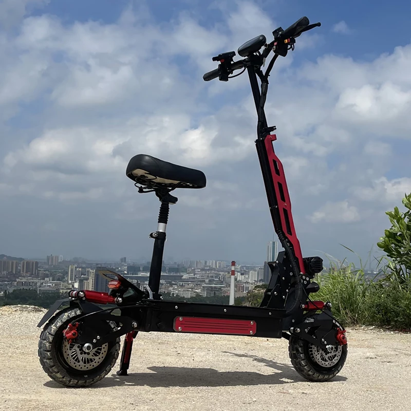 200W liideway T2 e scooter electric 10 inch Off-road Shock Absorbers adults kick ski Electric Scooters