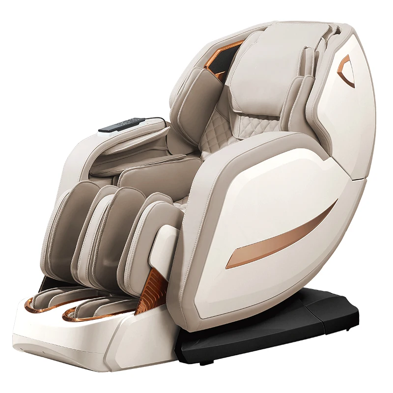 4D Massage Chair Zero Gravity Heated And Shiatsu Office Chair Track Yoga Stretch Intelligent Body Detection Bluetooth