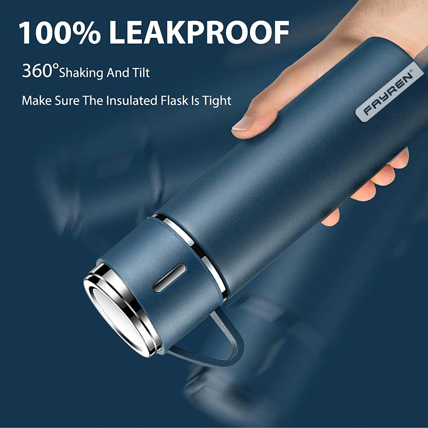 Custom Logo Travel Coffee Outdoor Tea Stainless Steel Vacuum Flask Thermos Mug Gift Set For Corporate Business