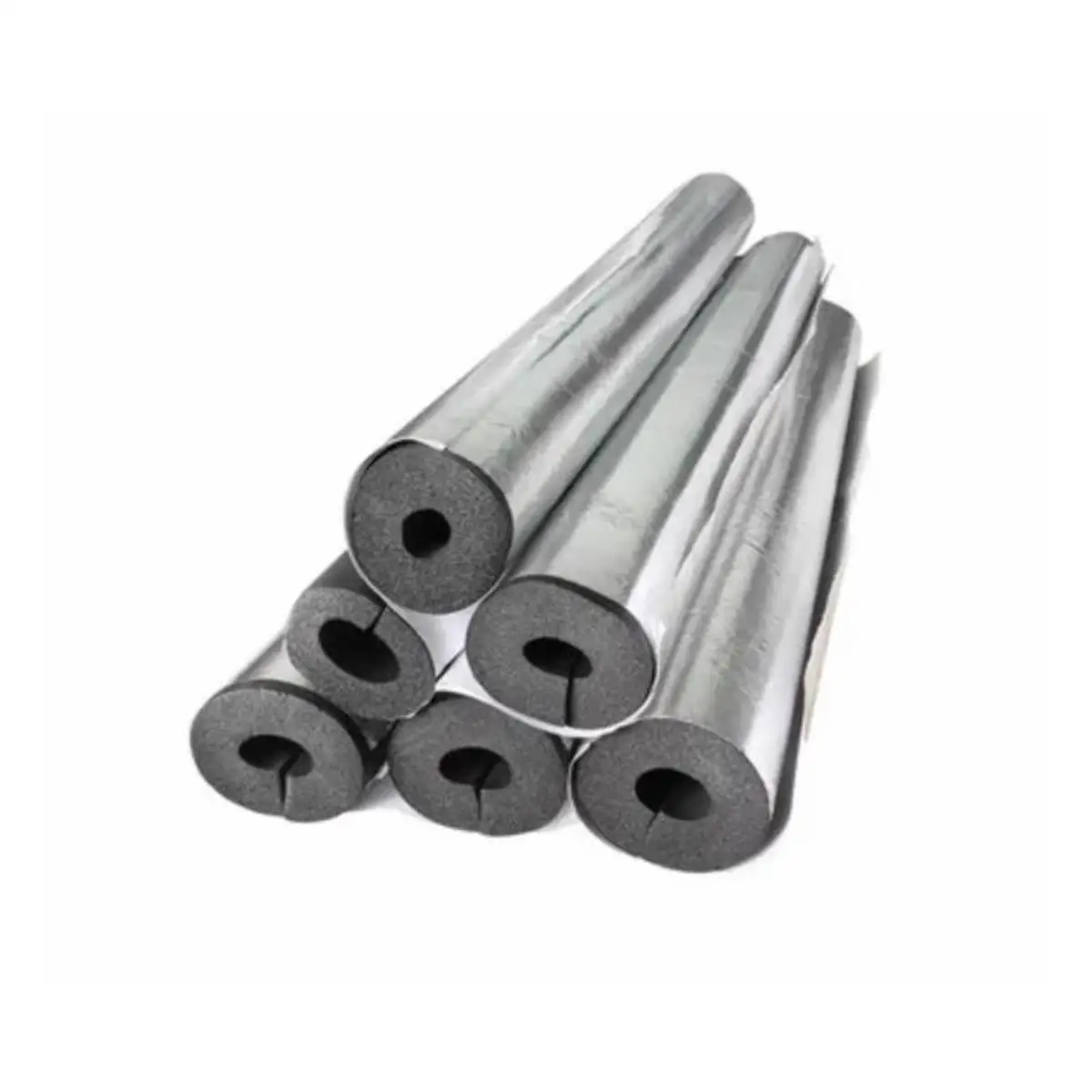 Excellent Price Black+white Rubber and Plastic Air Conditioning Terminals Open rubber aluminum foil insulation pipe