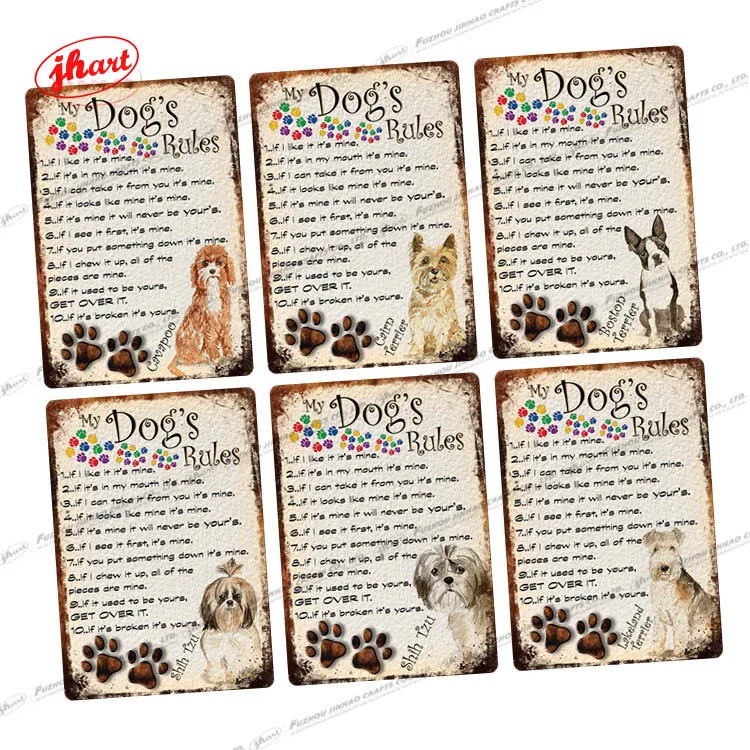 collect wall plaque dog bules Coffee Bar Garage Man Cave Wall Decoration poster cola beer tin signs nuka cola metal sign