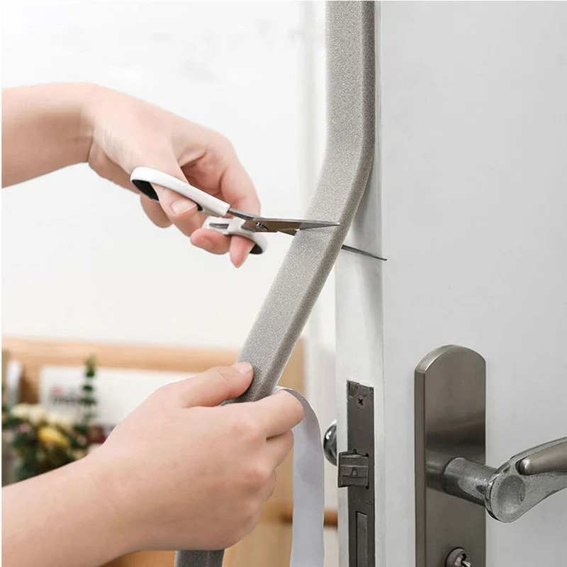 20M Self-Adhesive Sponge Foam Insulation Tape Door Window Sealing Strip Weather Stripping Soundproof Windproof Dustproof Seal