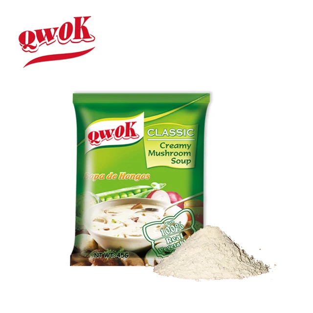 HALAL 50g Creamy Mushroom Flavor Instant Soup OEM Wholesale