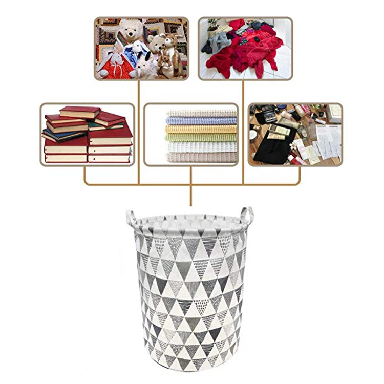 Складная холщовая корзина для белья с принтом цветной Грабер хлопковый складной принимаем индивидуальный логотип всесезонной стирки