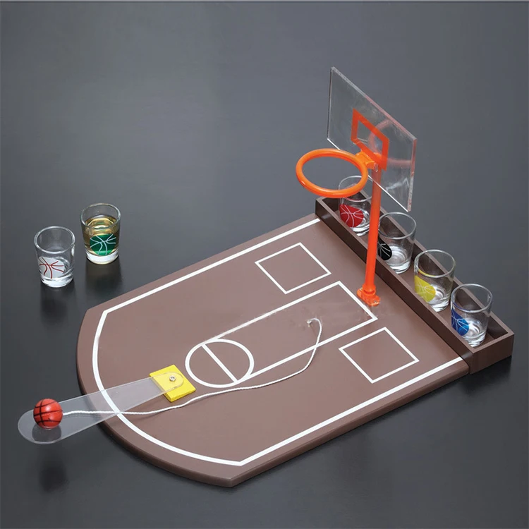 Basketball Table Shot Glasses Party Games Sets Beer Adult Drinking Custom Game Mug