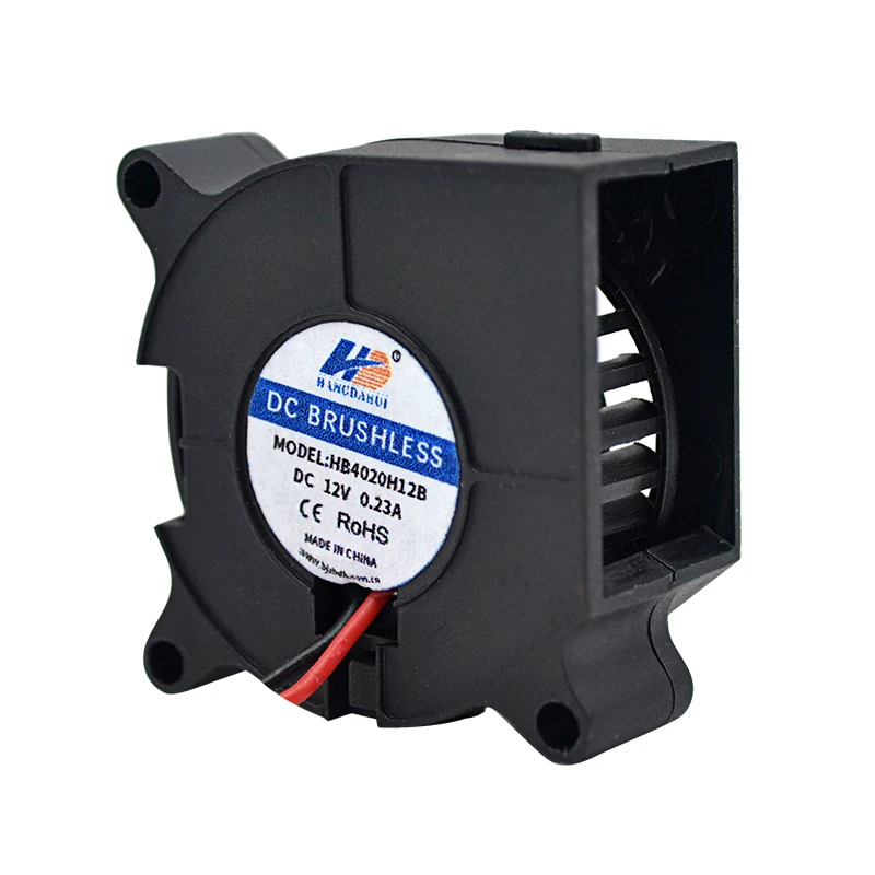 HangDahui 40mm dc air blower fan 5v 12v 24v ball blower fan motor 4020 40x40x20mm dc fan blower