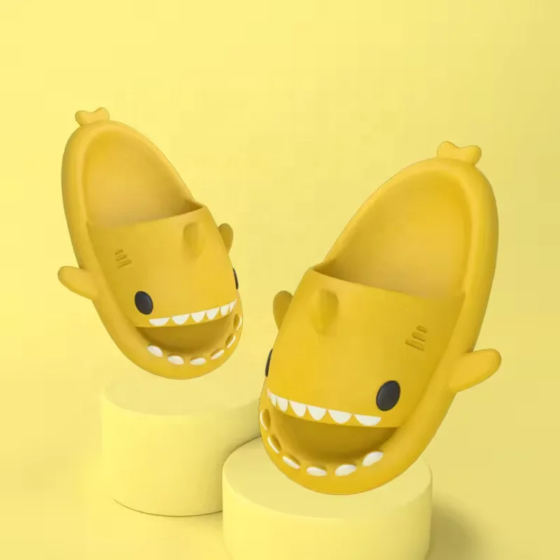 2024 New Hot Sale Summer Waterproof EVA Kids Shark Sandals Children Candy Color Funny Slides Cartoon Home Slippers for Kids