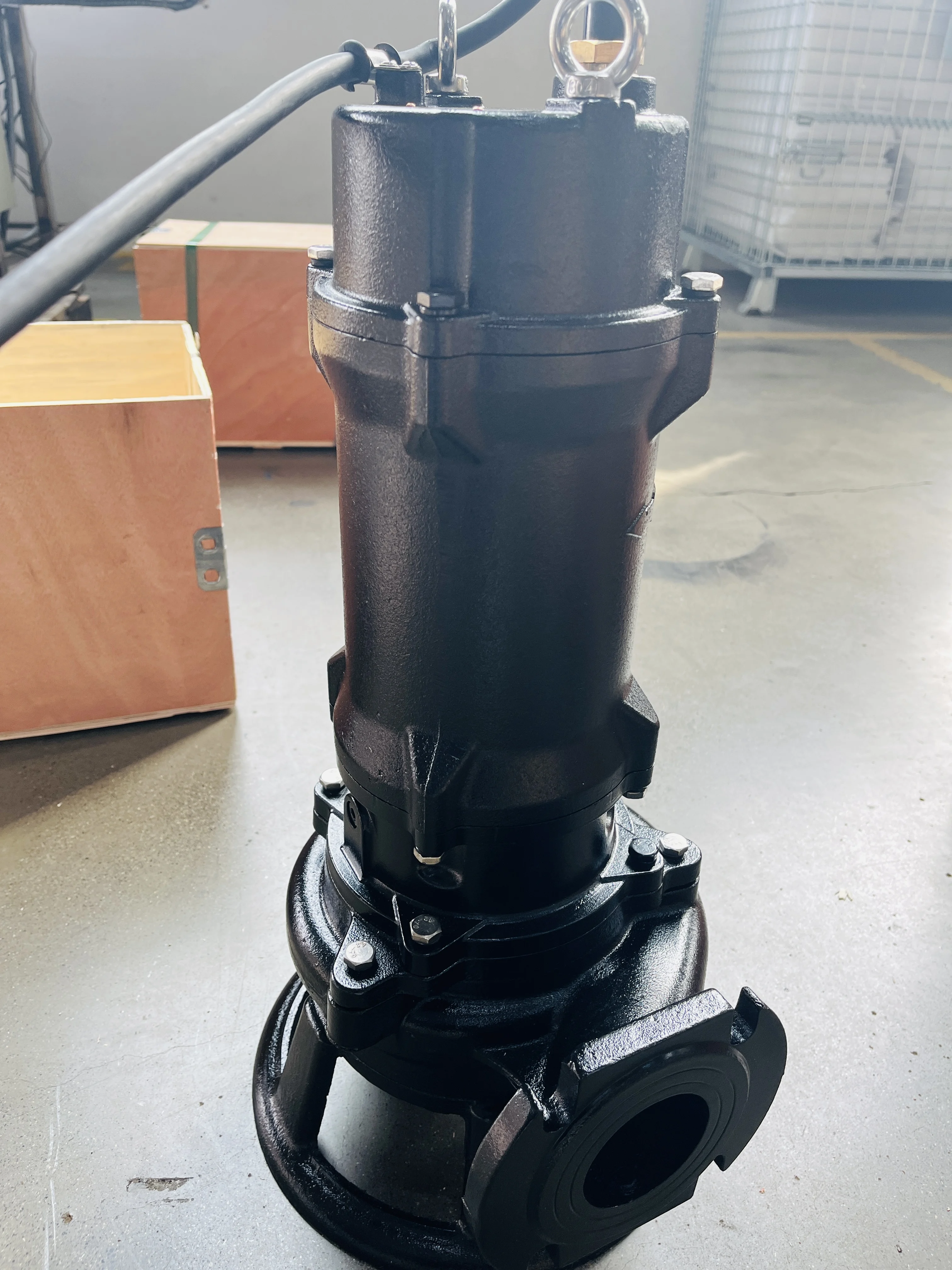 Heavy Duty 380V Dirty Water Draining Cast Iron  Sewage Pump with Cutter Impeller Submersible Sewage Pump Price