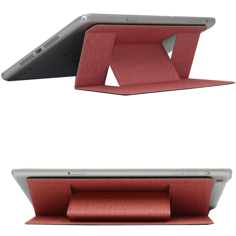 
hot sell quality pu laptop fordable stand for iPad mini1 2 3 for 7-8 inch pad stand on desk 