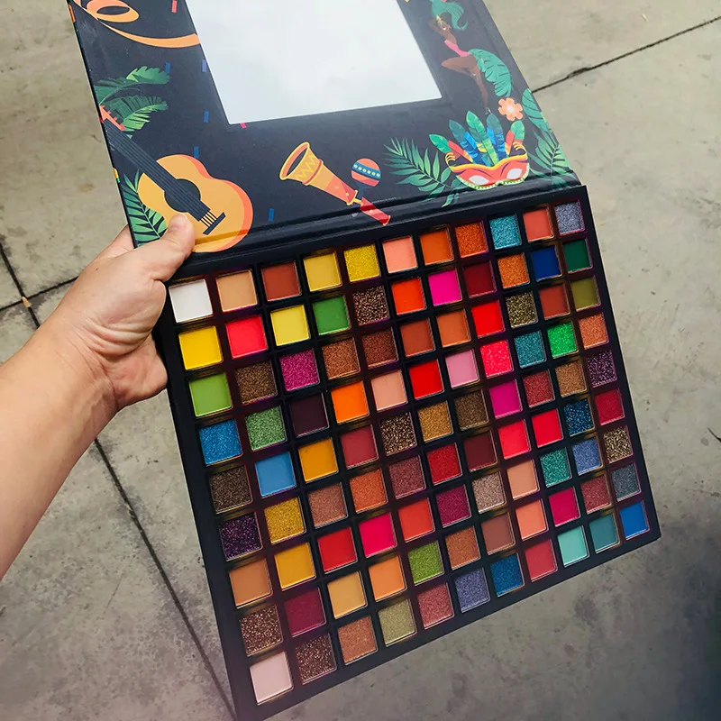 America And Europe Popular 99 Color Matte Eyeshadow Colorful Waterproof Eyeshadow Palette Makeup