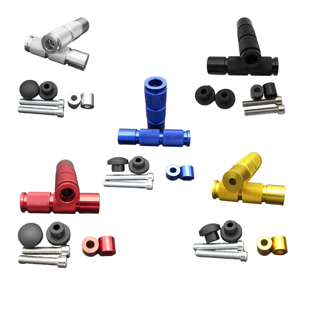 Factory wholesale motorcycle modified pedal CNC aluminum pedal ATV round rear pedal accessories