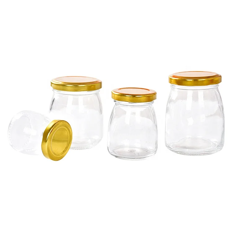 Ru Star Clear Round 100ml 200ml Glass Storage Jar For Caviar Herb Mousse Peanut Pepper Sauce Coffee Bean