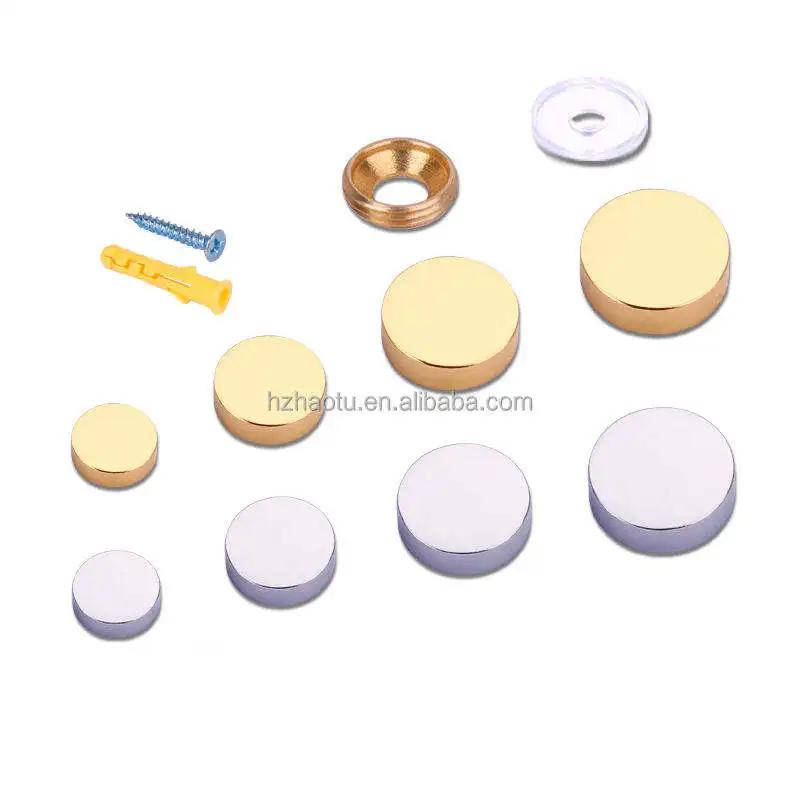 Stainless Steel Cap Cover Decorative Mirror Screw Nails