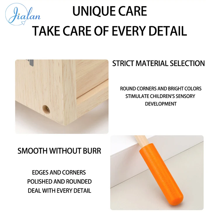 Montessori Wooden Educational Wooden Toy Tools Toy Set Play Tools For Toddlers 1-3