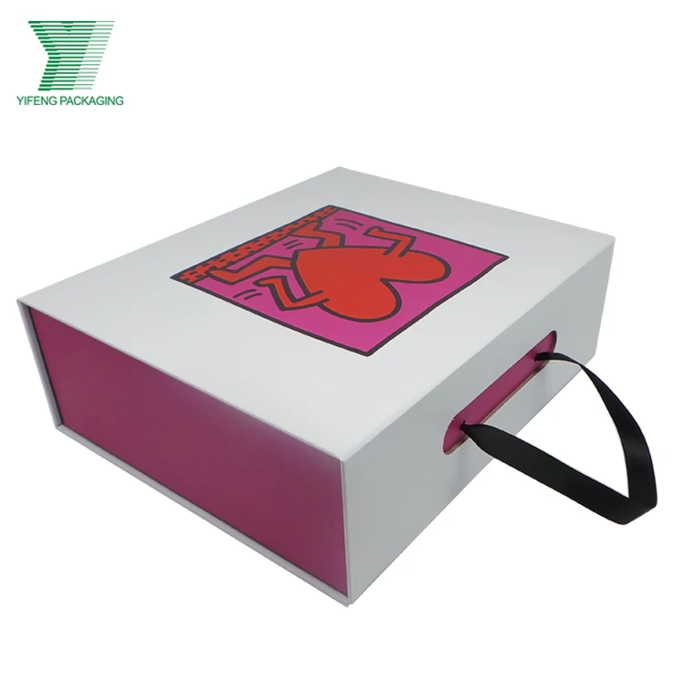 Paper Box Custom Printed Custom Girl Fashion Hand Bag Packaging Gift Box Paper Cardboard Suitcase With Handle