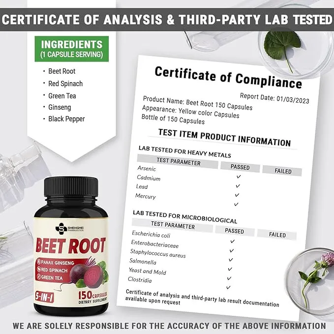 Healthcare Supplements red beet root powder organic capsule  beet root hard capsules red beet root extract containing naturally