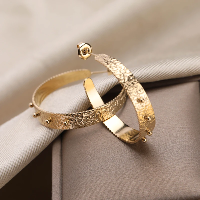 Hot Selling  Earrings Luxury Wholesale Luxury Exotic Stainless Steel 18k Gold Cool  Earrings For Women