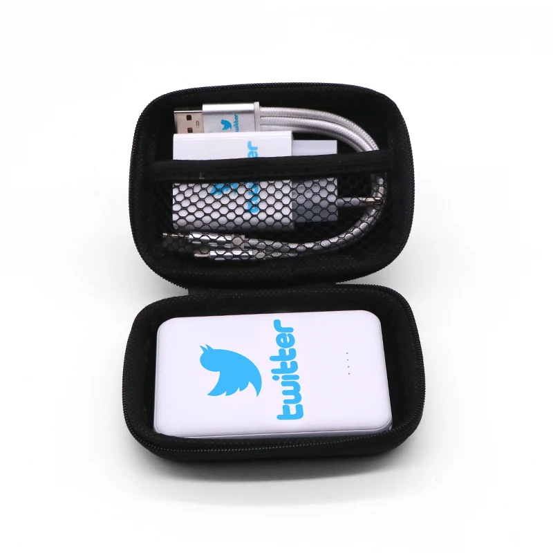 Ultra Value Gift Set 2024 Customized Corporate Gift Set 3 In 1 Cable Wall Adapter Charger 3000mAh Power Bank For Gifts