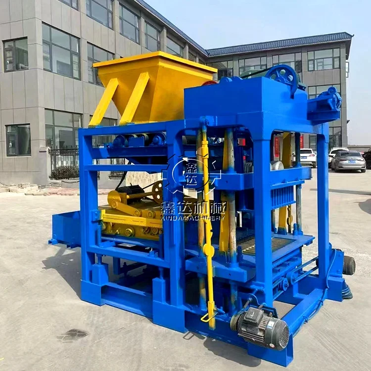 brick making machine QT4-25B Molds can be customized and replaced automatic interlocking block machine