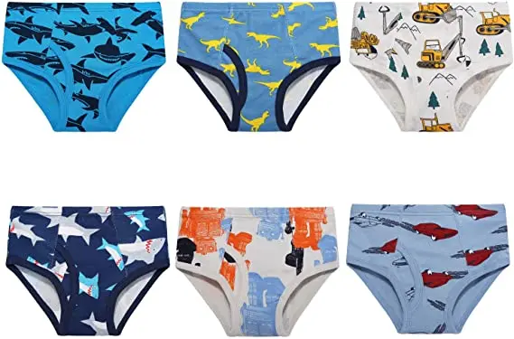 Customized Print Boys Slip Brief&Boxers Simple Style Boys Underwear