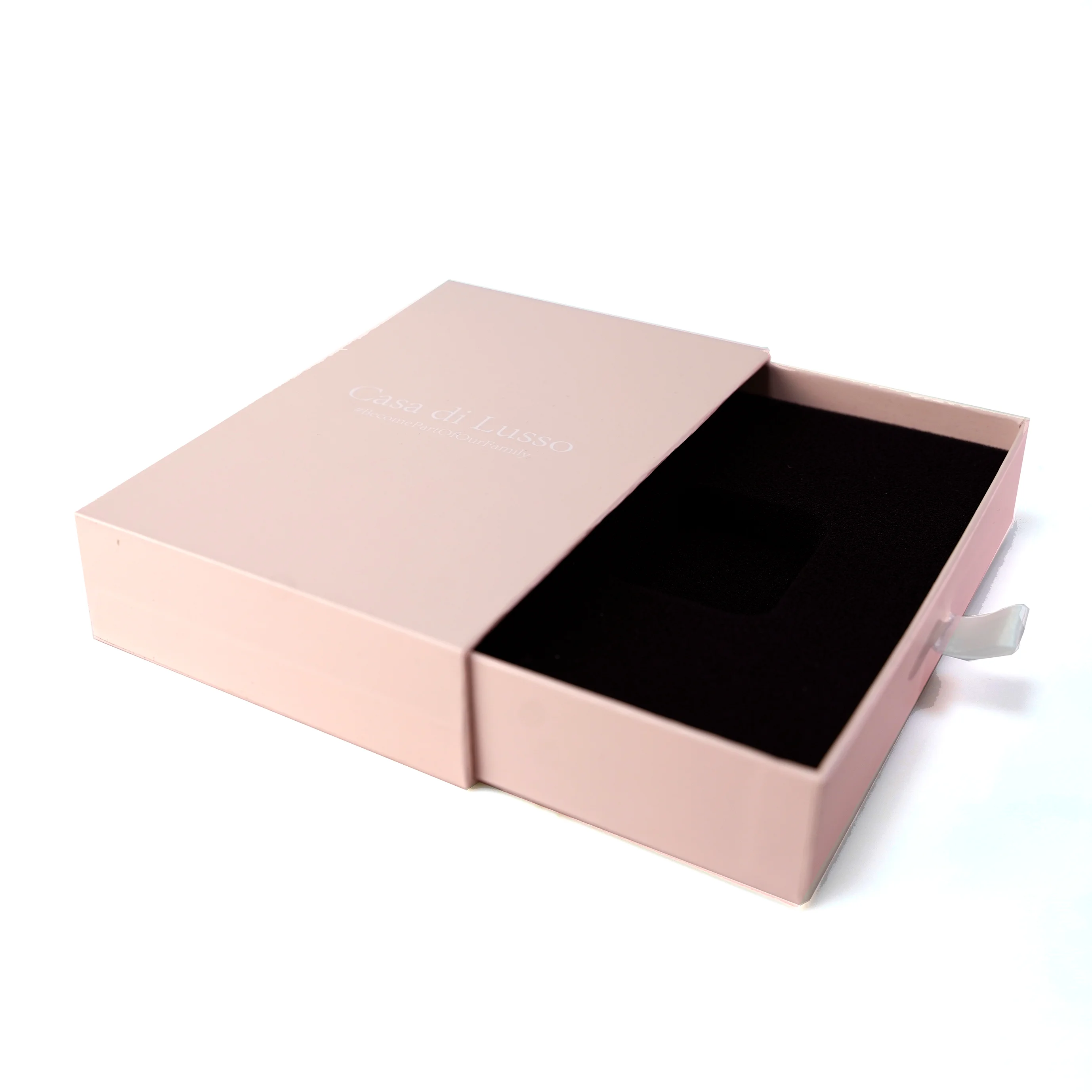 Custom size luxury rigid slide out drawer box mobile phone case box Retail phone case package box